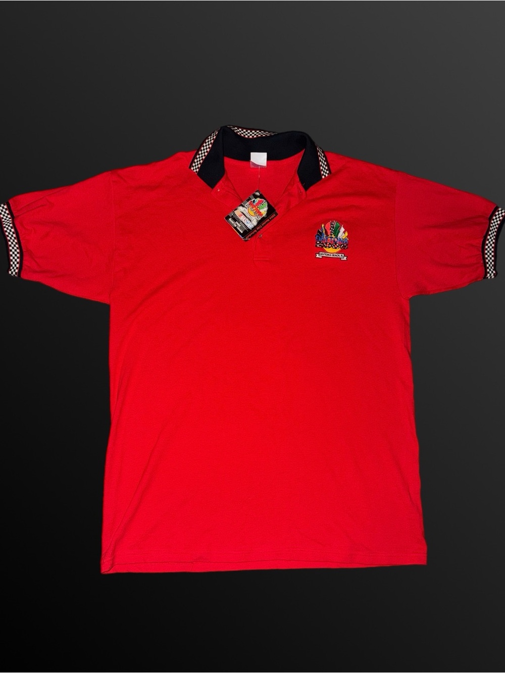 NWT Vintage nascar daytona 2005 red polo shirt